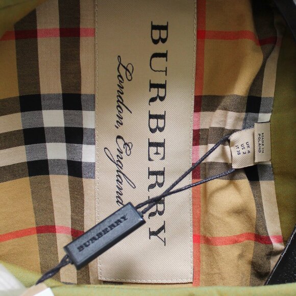NWT Burberry Trench Coat | Contrast Knit, Designer London Heritage Style - Picture 11 of 16